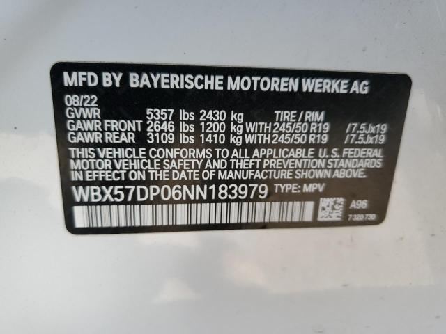 Photo 14 from auction – 2022 BMW X3 XDRIVE3 with VIN WBX57DP06NN183979