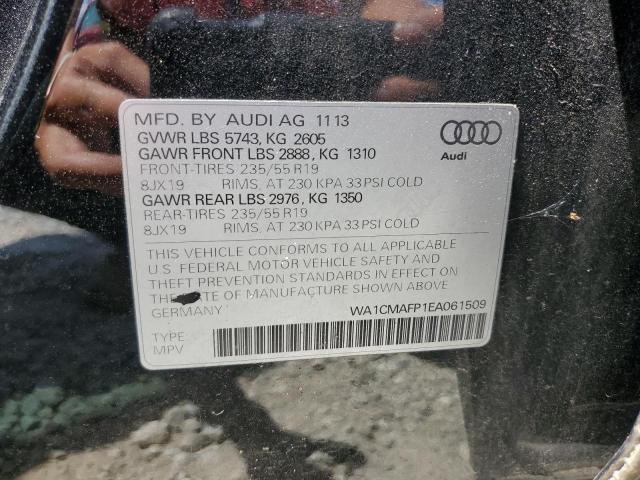 Photo 14 from auction – 2014 AUDI Q5 TDI PRE with VIN WA1CMAFP1EA061509