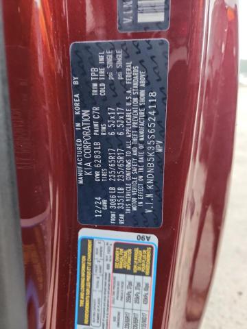 Photo 14 from auction – 2025 KIA CARNIVAL LX with VIN KNDNB5K35S6524118
