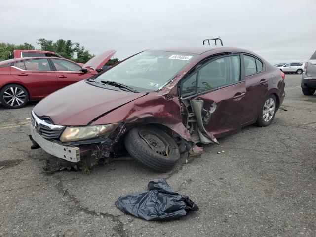 HONDA CIVIC LX 2012 with VIN 19XFB2F50CE373702 - Photo from auction
