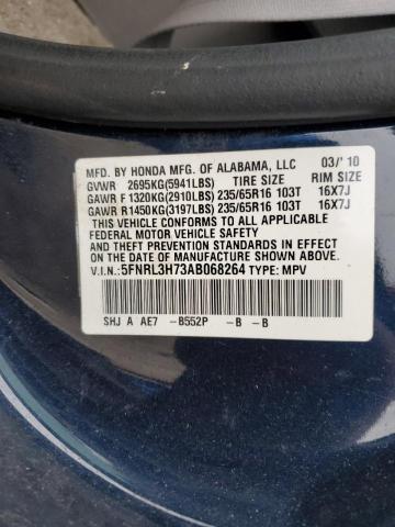 Photo 14 from auction – 2010 HONDA ODYSSEY EX with VIN 5FNRL3H73AB068264