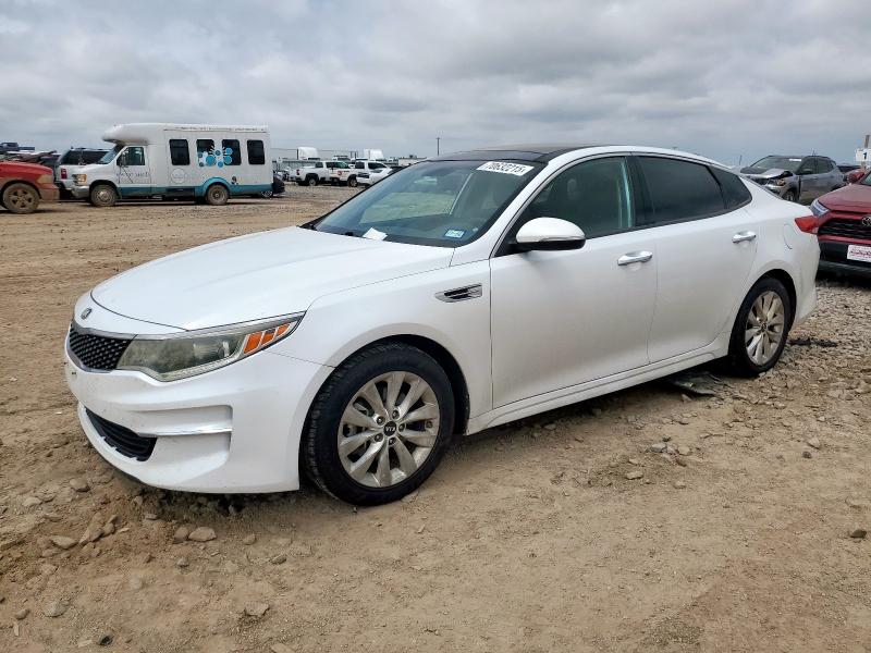 KIA OPTIMA EX 2018 with VIN 5XXGU4L36JG220548 - Photo from auction
