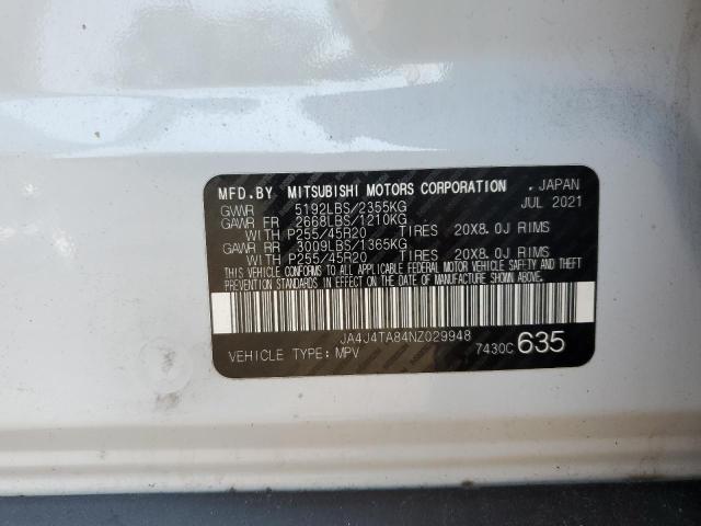 Photo 14 from auction – 2022 MITSUBISHI OUTLANDER with VIN JA4J4TA84NZ029948