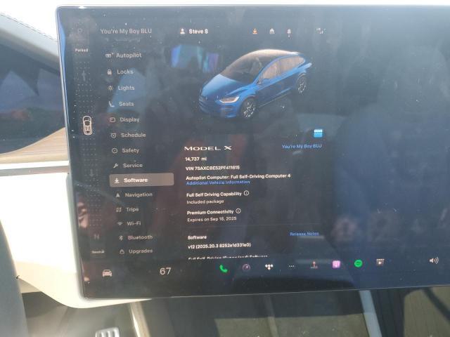 Photo 9 from auction – 2023 TESLA MODEL X with VIN 7SAXCBE52PF411615