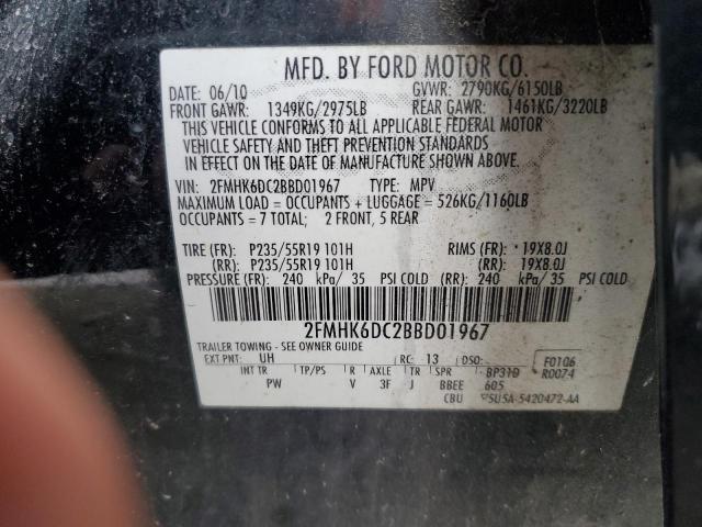 Photo 14 from auction – 2011 FORD FLEX LIMITED with VIN 2FMHK6DC2BBD01967