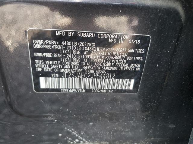 Photo 14 from auction – 2018 SUBARU FORESTER 2 with VIN JF2SJAEC2JH544812