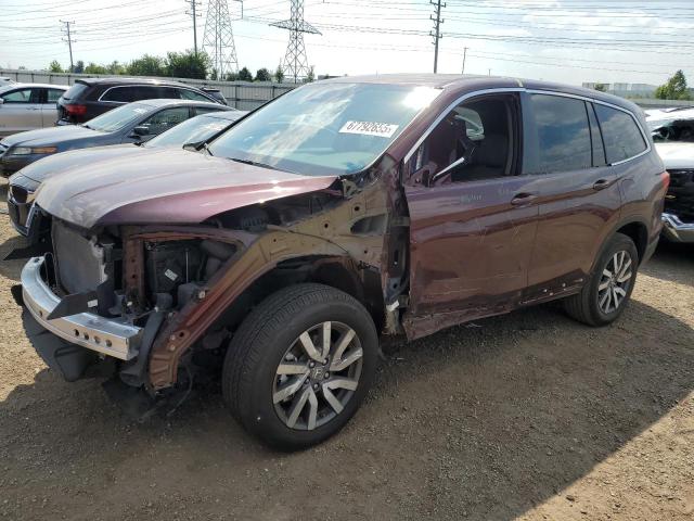 HONDA PILOT EXL 2021 with VIN 5FNYF6H58MB079154 - Photo from auction