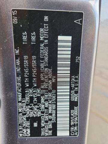 Photo 14 from auction – 2015 TOYOTA HIGHLANDER with VIN 5TDYKRFHXFS108310