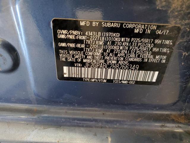 Photo 14 from auction – 2017 SUBARU CROSSTREK with VIN JF2GPABC2H8266349
