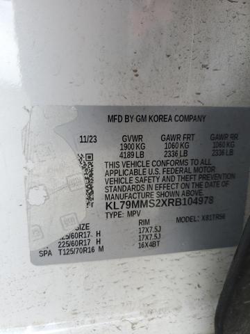 Photo 14 from auction – 2024 CHEVROLET TRAILBLAZE with VIN KL79MMS2XRB104978