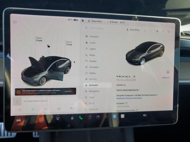 Photo 9 from auction – 2021 TESLA MODEL 3 with VIN 5YJ3E1EC0MF050797