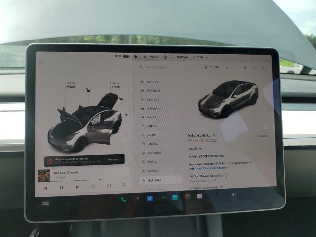 Photo 9 from auction – 2021 TESLA MODEL Y with VIN 5YJYGDEF0MF230356