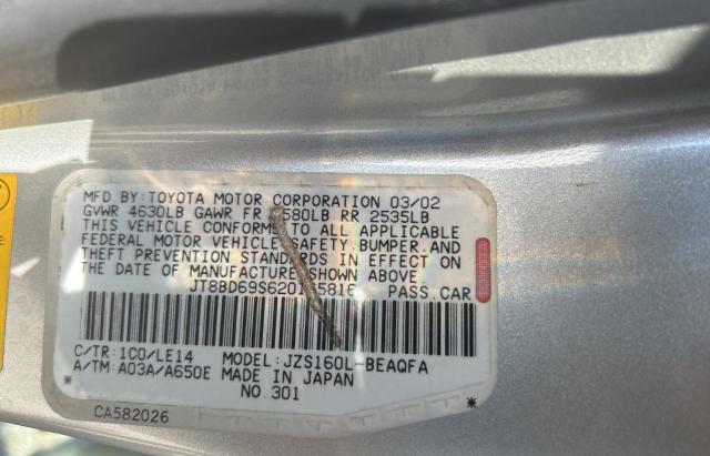 Photo 10 from auction – 2002 LEXUS GS 300 with VIN JT8BD69S620165816