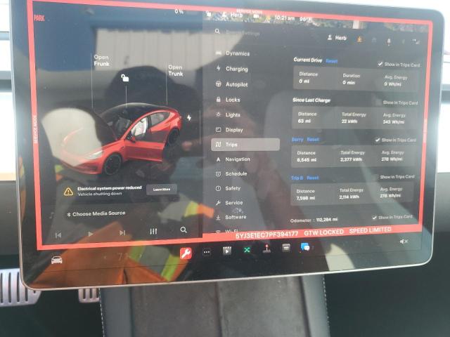 Photo 9 from auction – 2023 TESLA MODEL 3 with VIN 5YJ3E1EC7PF394177