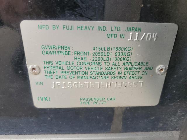 Photo 14 from auction – 2005 SUBARU FORESTER 2 with VIN JF1SG67675H739057