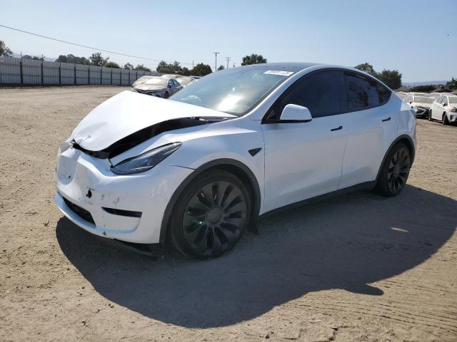 TESLA MODEL Y 2022 with VIN 7SAYGDEFXNF406995 - Photo from auction