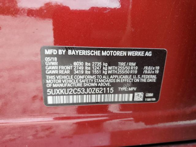 Photo 14 from auction – 2018 BMW X6 XDRIVE3 with VIN 5UXKU2C53J0Z62115