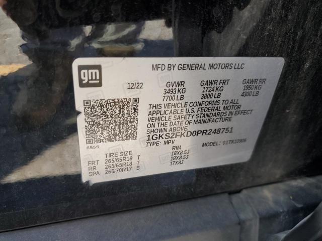 Photo 14 from auction – 2023 GMC YUKON XL with VIN 1GKS2FKD0PR248751