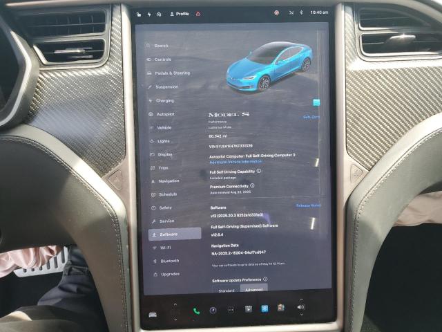 Photo 9 from auction – 2019 TESLA MODEL S with VIN 5YJSA1E47KF331329