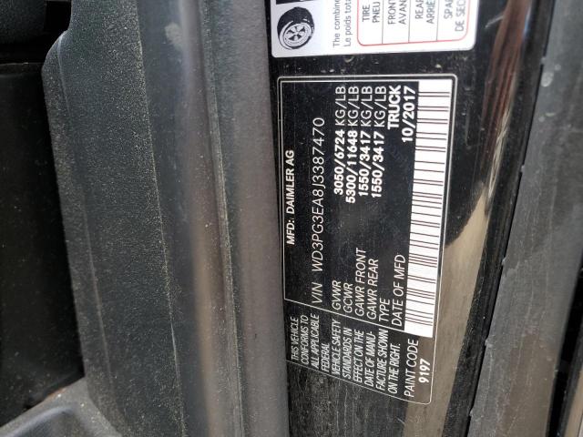 Photo 14 from auction – 2018 MERCEDES-BENZ METRIS with VIN WD3PG3EA8J3387470