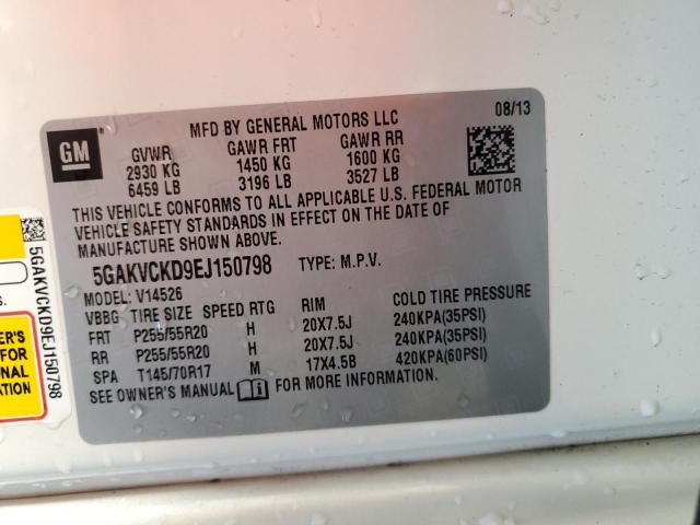 Photo 14 from auction – 2014 BUICK ENCLAVE with VIN 5GAKVCKD9EJ150798