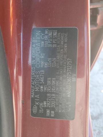 Photo 14 from auction – 2007 KIA SORENTO EX with VIN KNDJD736175712757