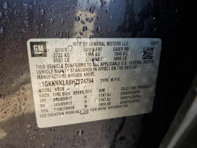 Photo 14 from auction – 2017 GMC ACADIA SLE with VIN 1GKKNKLA8HZ274794