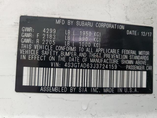 Photo 14 from auction – 2018 SUBARU IMPREZA PR with VIN 4S3GTAD63J3724159