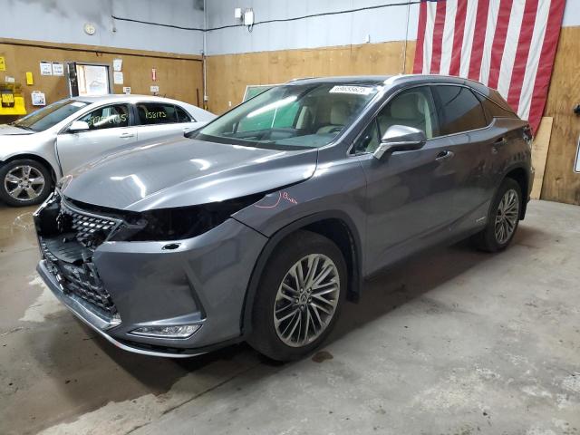 LEXUS RX 450H 2022 with VIN 2T2JGMDA9NC093250 - Photo from auction