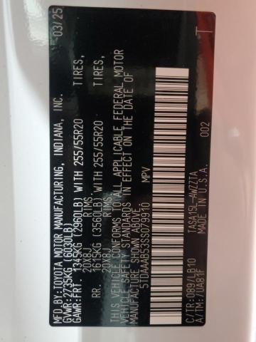 Photo 14 from auction – 2025 TOYOTA GRAND HIGH with VIN 5TDAAAB53SS079910