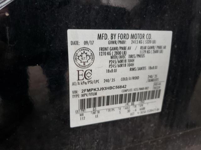 Photo 14 from auction – 2017 FORD EDGE SEL with VIN 2FMPK3J93HBC56842