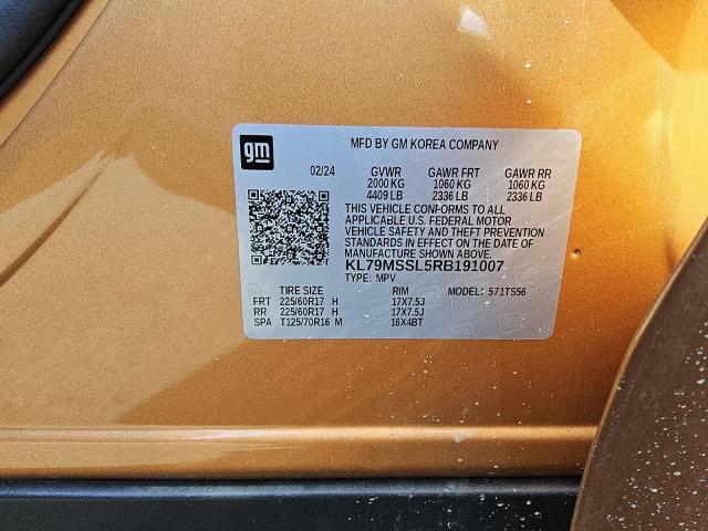 Photo 14 from auction – 2024 CHEVROLET TRAILBLAZE with VIN KL79MSSL5RB191007