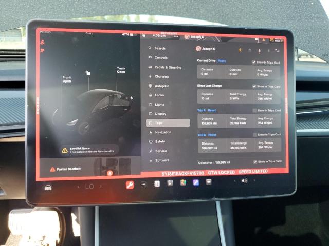 Photo 9 from auction – 2019 TESLA MODEL 3 with VIN 5YJ3E1EA0KF415703