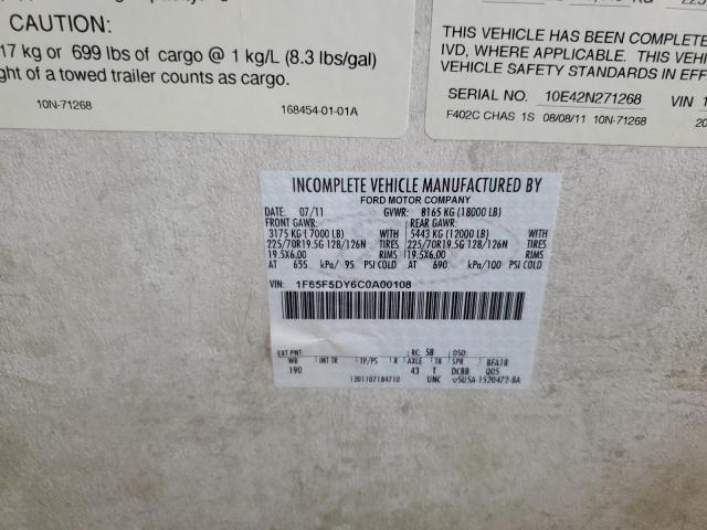 Photo 10 from auction – 2012 FORD F53 with VIN 1F65F5DY6C0A00108