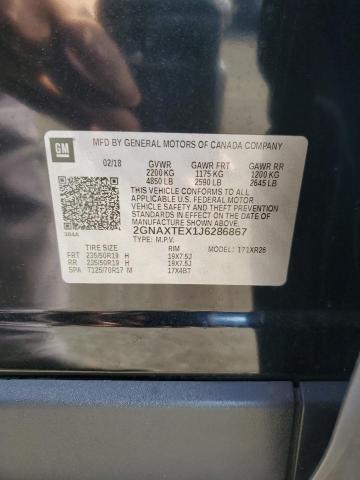 Photo 14 from auction – 2018 CHEVROLET EQUINOX LT with VIN 2GNAXTEX1J6286867