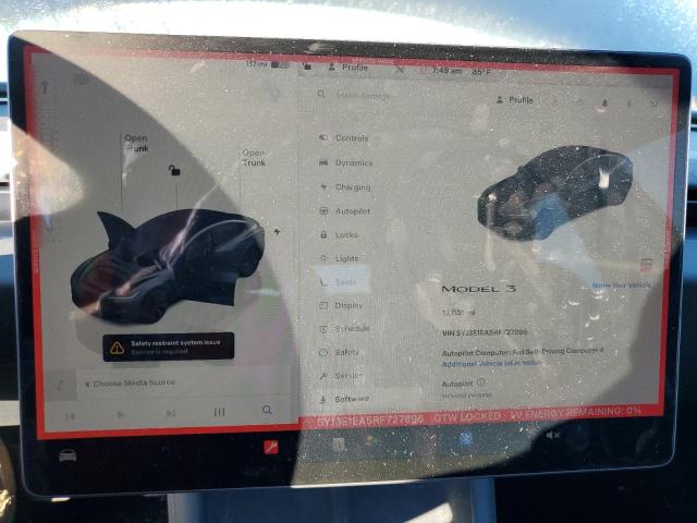 Photo 9 from auction – 2024 TESLA MODEL 3 with VIN 5YJ3E1EA5RF727896