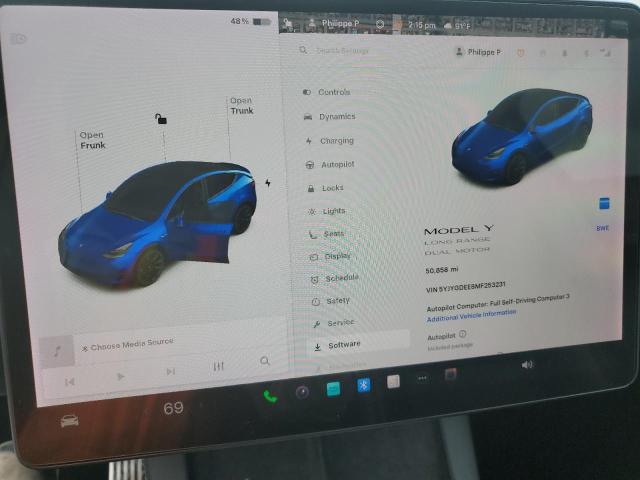 Photo 9 from auction – 2021 TESLA MODEL Y with VIN 5YJYGDEE8MF253231