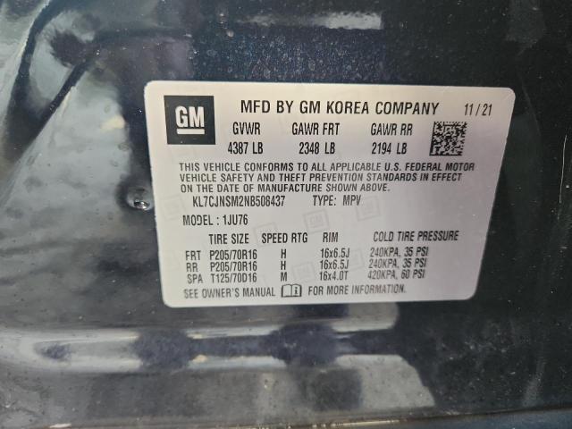 Photo 14 from auction – 2022 CHEVROLET TRAX LS with VIN KL7CJNSM2NB508437
