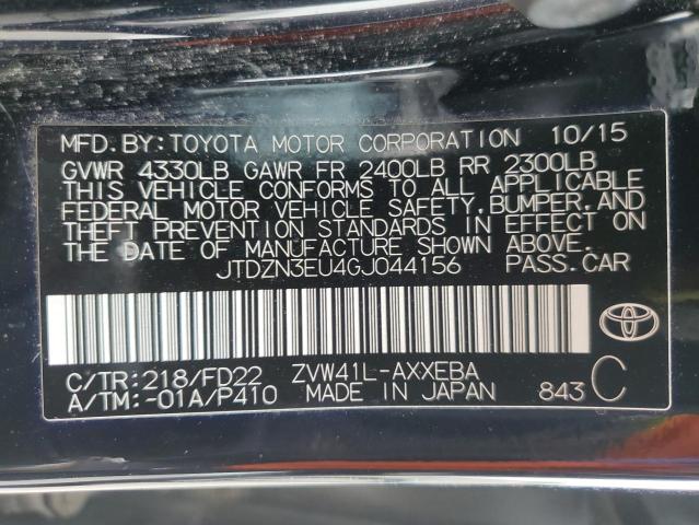 Photo 14 from auction – 2016 TOYOTA PRIUS V with VIN JTDZN3EU4GJ044156