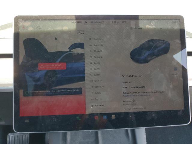Photo 9 from auction – 2023 TESLA MODEL 3 with VIN 5YJ3E1EA8PF668260