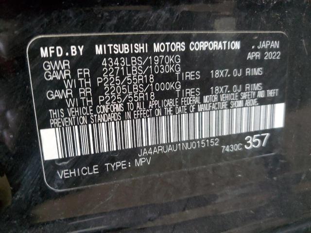 Photo 14 from auction – 2022 MITSUBISHI OUTLANDER with VIN JA4ARUAU1NU015152