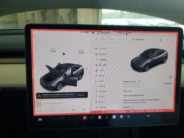 Фото 9 с аукциона – 2021 TESLA MODEL Y с VIN 5YJYGDEE4MF252805