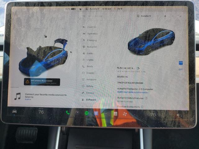 Photo 9 from auction – 2019 TESLA MODEL 3 with VIN 5YJ3E1EA1KF299346