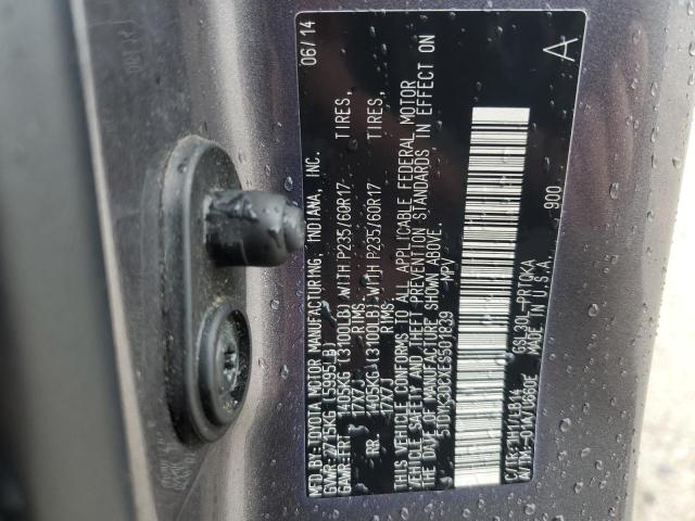 Photo 14 from auction – 2014 TOYOTA SIENNA XLE with VIN 5TDYK3DCXES501839