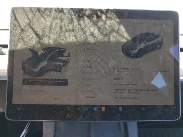 Photo 9 from auction – 2025 TESLA MODEL Y with VIN 7SAYGAEE0SF291342