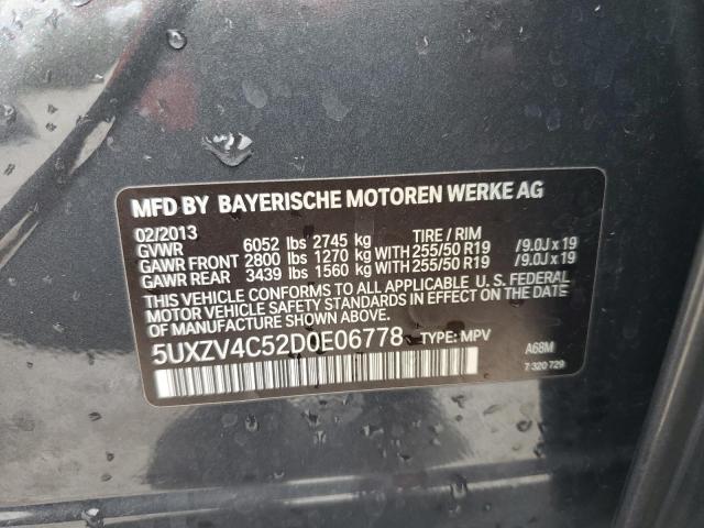 Photo 14 from auction – 2013 BMW X5 XDRIVE3 with VIN 5UXZV4C52D0E06778