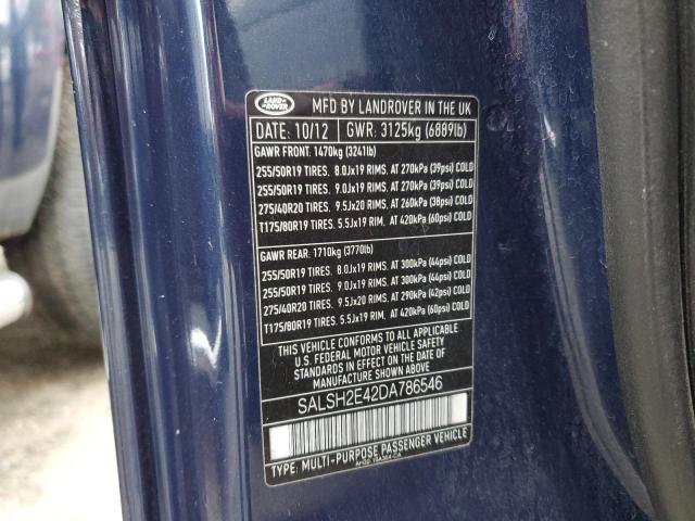 Photo 14 from auction – 2013 LAND ROVER RANGE ROVE with VIN SALSH2E42DA786546
