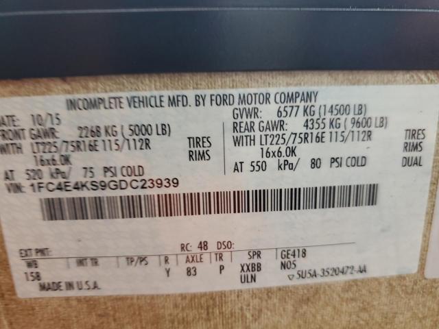 Photo 10 from auction – 2016 FORD E450 RV with VIN 1FC4E4KS9GDC23939