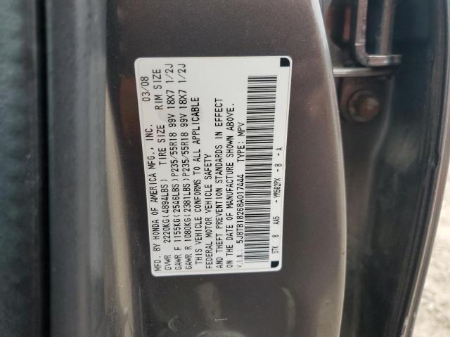 Photo 14 from auction – 2008 ACURA RDX with VIN 5J8TB18268A017444