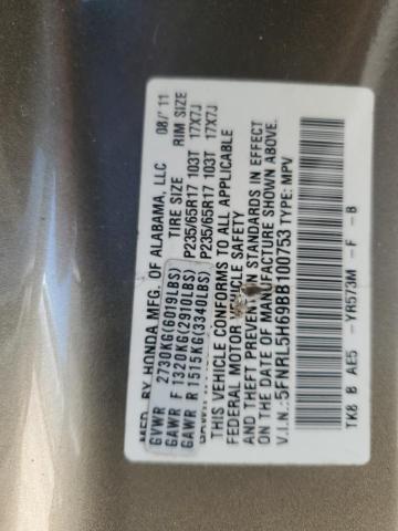 Photo 14 from auction – 2011 HONDA ODYSSEY EX with VIN 5FNRL5H69BB100753